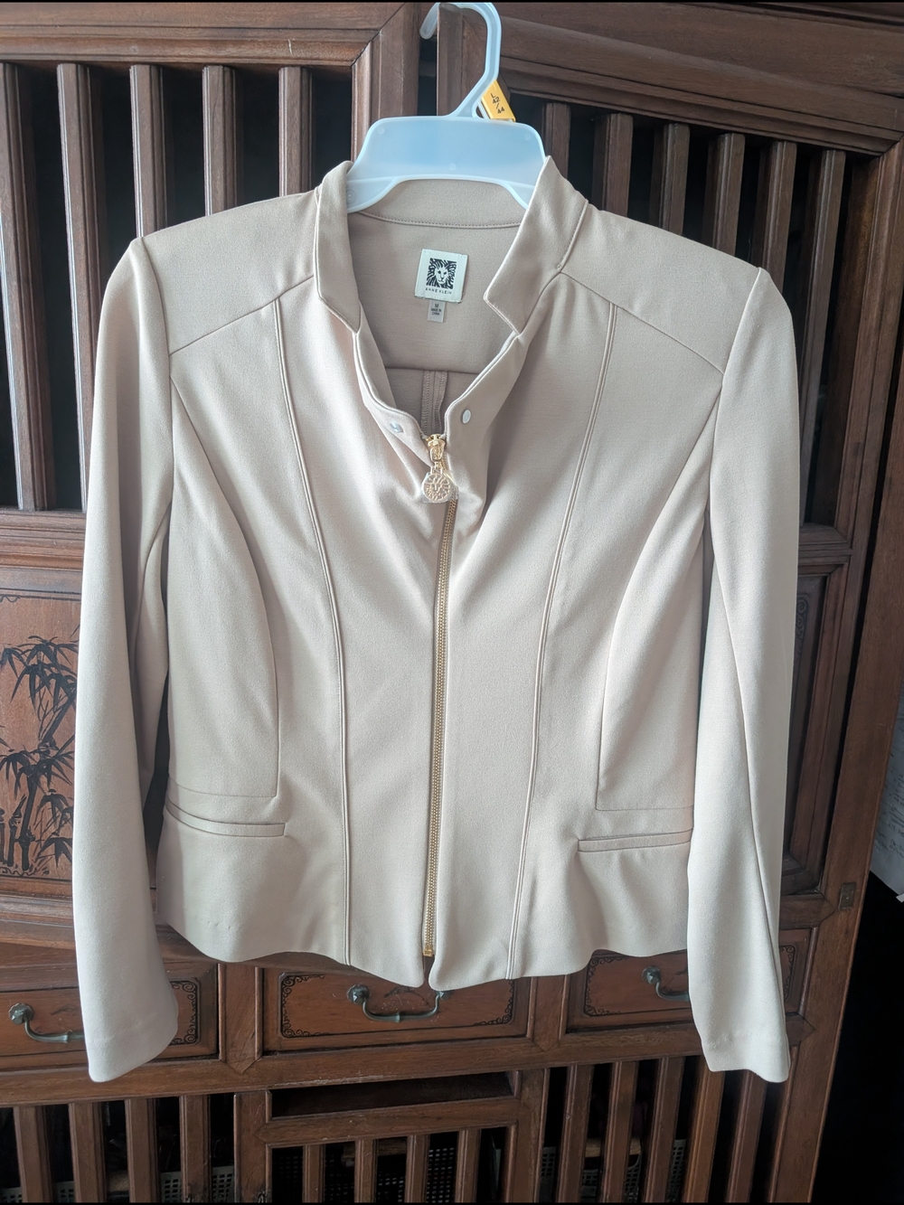 Anne Klein lWomen's  Zip-Front Blazer Jacket M